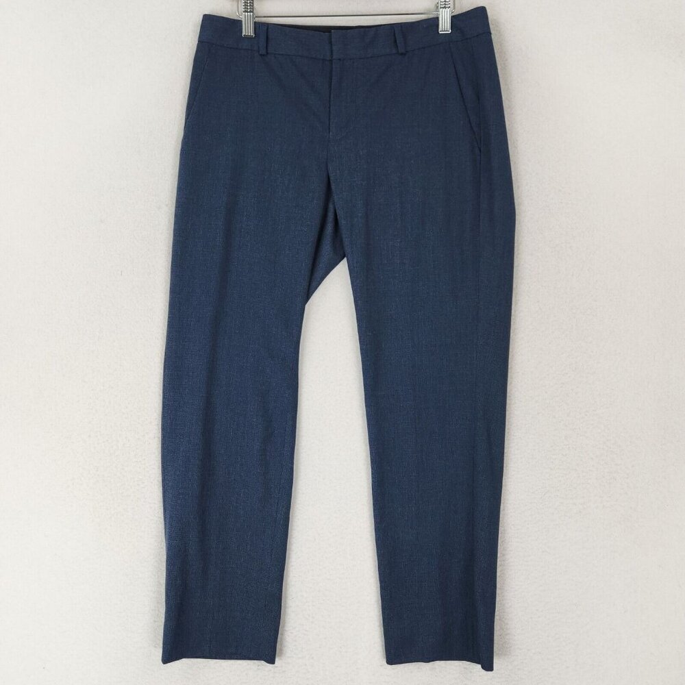 Banana Republic Pants Womens 4 Blue Hampton Straight Leg Mid Rise Classic Career